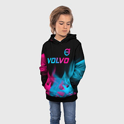 Толстовка-худи детская Volvo Neon Gradient, цвет: 3D-черный — фото 2