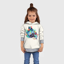 Толстовка-худи детская Хагги Вагги с гирляндой, цвет: 3D-меланж — фото 2