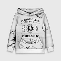 Толстовка-худи детская Chelsea Football Club Number 1 Legendary, цвет: 3D-белый