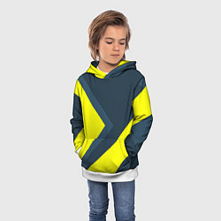 Толстовка-худи детская Геометрическая Стрелка, цвет: 3D-белый — фото 2