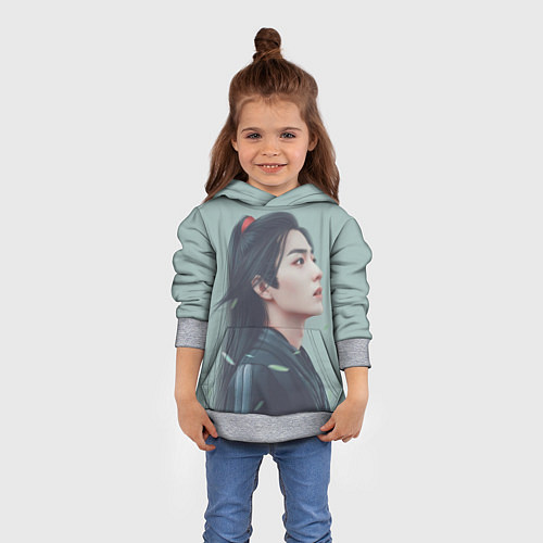 Детская толстовка Неукротимый Вей Ин / 3D-Меланж – фото 4