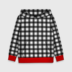 Детская толстовка Black and white trendy checkered pattern