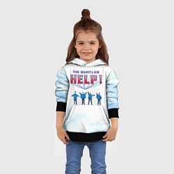Толстовка-худи детская The Beatles Help!, цвет: 3D-черный — фото 2