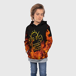 Толстовка-худи детская ARCANE League Of Legends огонь, цвет: 3D-меланж — фото 2
