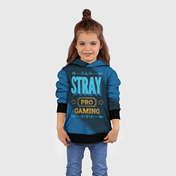 Толстовка-худи детская Игра Stray: pro gaming, цвет: 3D-черный — фото 2