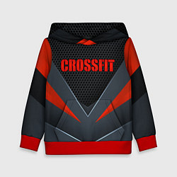 Толстовка-худи детская CrossFit - Техно броня, цвет: 3D-красный