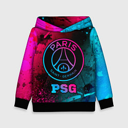 Толстовка-худи детская PSG - neon gradient, цвет: 3D-черный