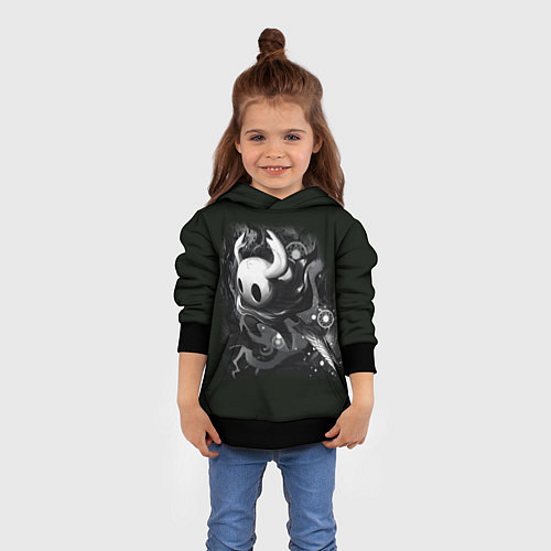 Детская толстовка Hollow Knight рисунок / 3D-Черный – фото 4