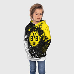 Толстовка-худи детская Borussia Краска, цвет: 3D-белый — фото 2