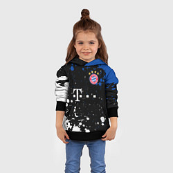 Толстовка-худи детская Bayern munchen Краска, цвет: 3D-черный — фото 2