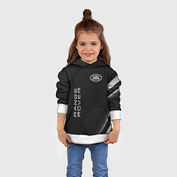 Толстовка-худи детская Land rover Абстракция, цвет: 3D-белый — фото 2