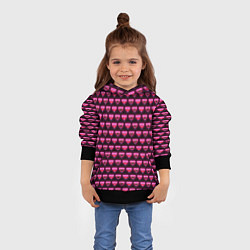 Толстовка-худи детская Poppy Playtime - Kissy Missy Pattern - Huggy Wuggy, цвет: 3D-черный — фото 2