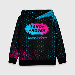 Толстовка-худи детская Land Rover - neon gradient, цвет: 3D-черный