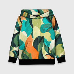 Толстовка-худи детская Multicoloured camouflage, цвет: 3D-черный