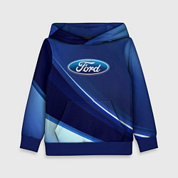 Толстовка-худи детская Ford - абстракция, цвет: 3D-синий