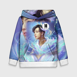 Толстовка-худи детская BTS JK, цвет: 3D-белый