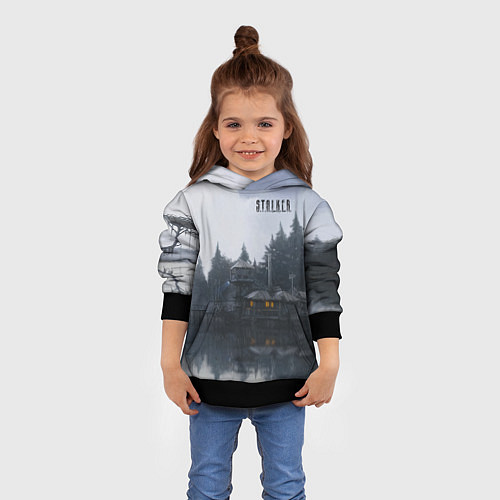 Детская толстовка STALKER Причал / 3D-Черный – фото 4