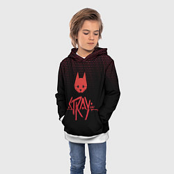 Толстовка-худи детская Stray game cat бродячий кот игра, цвет: 3D-белый — фото 2