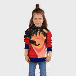 Толстовка-худи детская BTS JK ON, цвет: 3D-синий — фото 2