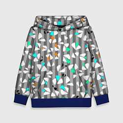 Детская толстовка Abstract pattern on striped gray background