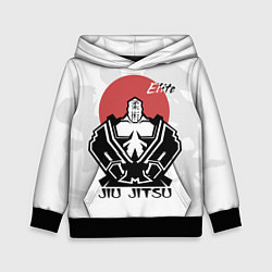 Толстовка-худи детская Jiu Jitsu red sunJiu Jitsu red sun, цвет: 3D-черный