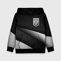 Толстовка-худи детская Russia - black & white, цвет: 3D-черный