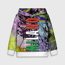 Толстовка-худи детская Avant-garde color texture - Milano, цвет: 3D-белый