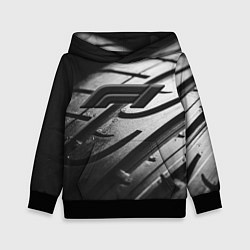 Толстовка-худи детская Formula 1 - dark theme, цвет: 3D-черный