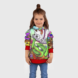 Толстовка-худи детская Pepes world, цвет: 3D-красный — фото 2