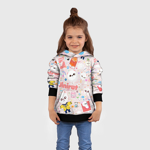 Детская толстовка Skzoo Jinniret pattern cartoon avatar / 3D-Черный – фото 4