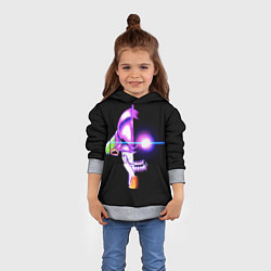 Толстовка-худи детская Evangelion neon, цвет: 3D-меланж — фото 2