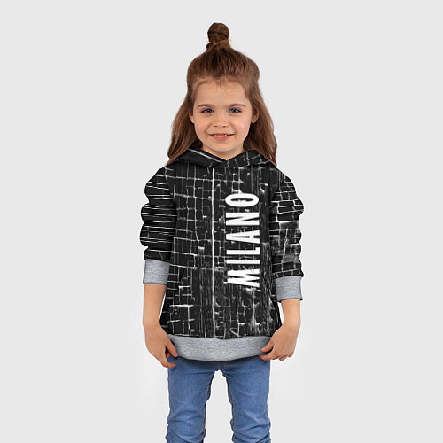 Детская толстовка Milano - autumn - winter 2025 / 3D-Меланж – фото 4