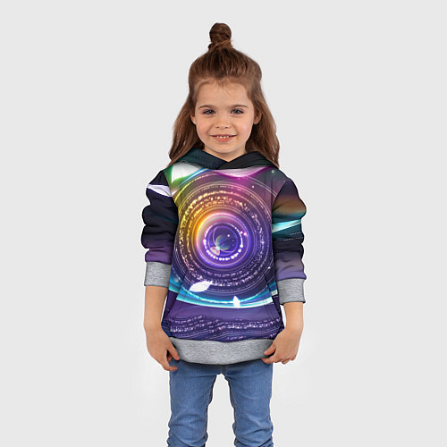 Детская толстовка Глаз Вселенной / 3D-Меланж – фото 4