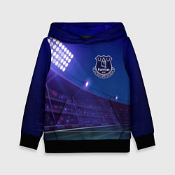 Толстовка-худи детская Everton ночное поле, цвет: 3D-черный