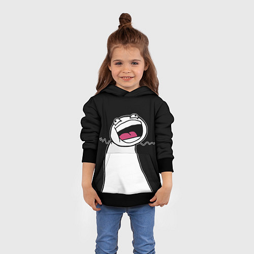 Детская толстовка Йолло - Мемные стикеры / 3D-Черный – фото 4
