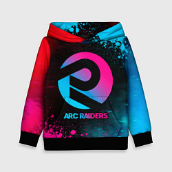 Толстовка-худи детская ARC Raiders - neon gradient, цвет: 3D-черный