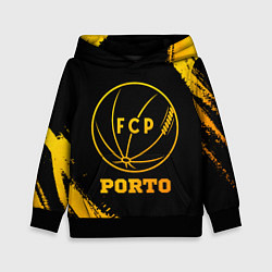 Толстовка-худи детская Porto - gold gradient, цвет: 3D-черный