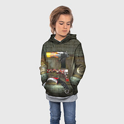 Толстовка-худи детская Скины кс го, цвет: 3D-меланж — фото 2