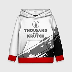 Толстовка-худи детская Thousand Foot Krutch логотип, цвет: 3D-красный