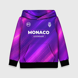 Толстовка-худи детская Monaco legendary sport grunge, цвет: 3D-черный