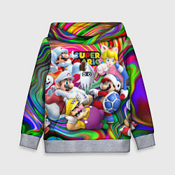 Толстовка-худи детская Super Mario - Gaming aesthetics - Collage, цвет: 3D-меланж