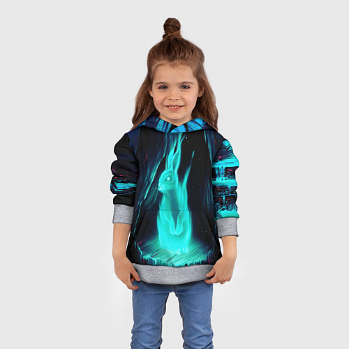 Детская толстовка Водяной Кроль / 3D-Меланж – фото 4