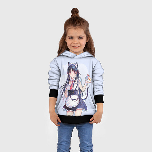 Детская толстовка Сузуне Хорикита / 3D-Черный – фото 4