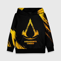 Толстовка-худи детская Assassins Creed - gold gradient, цвет: 3D-черный