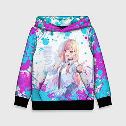 Толстовка-худи детская Красотка Марин, цвет: 3D-черный
