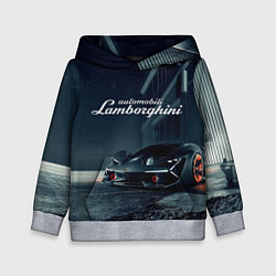 Толстовка-худи детская Lamborghini - power - Italy, цвет: 3D-меланж