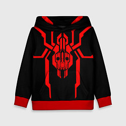 Детская толстовка Кибер паук с черепом