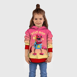 Толстовка-худи детская Project Playtime Бокси Бу, цвет: 3D-красный — фото 2