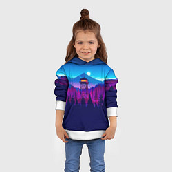 Толстовка-худи детская Firewatch, цвет: 3D-белый — фото 2