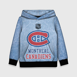 Толстовка-худи детская Montreal Canadiens - NHL, цвет: 3D-черный